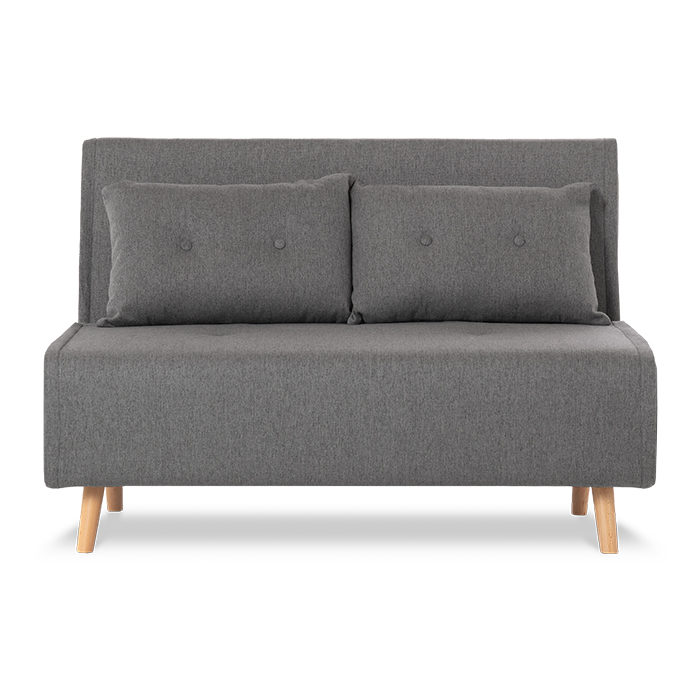 Futon Tela Gris Oxford Satek | Sofá Cama y Futones | salas